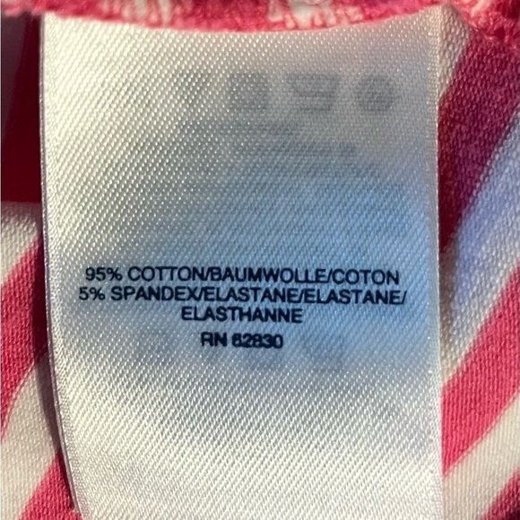 Lands End Women’s Striped Plus Size T-Shirt Dress - Picture 4 of 7